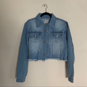 NWT CROP JEAN JACKET
